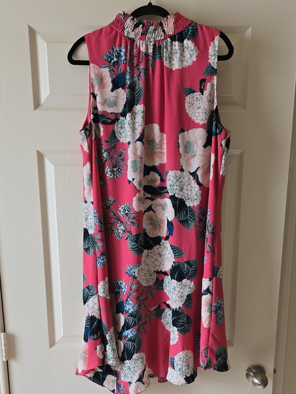 Ivanka Trump Pink Floral High-Low Sleeveless Dress